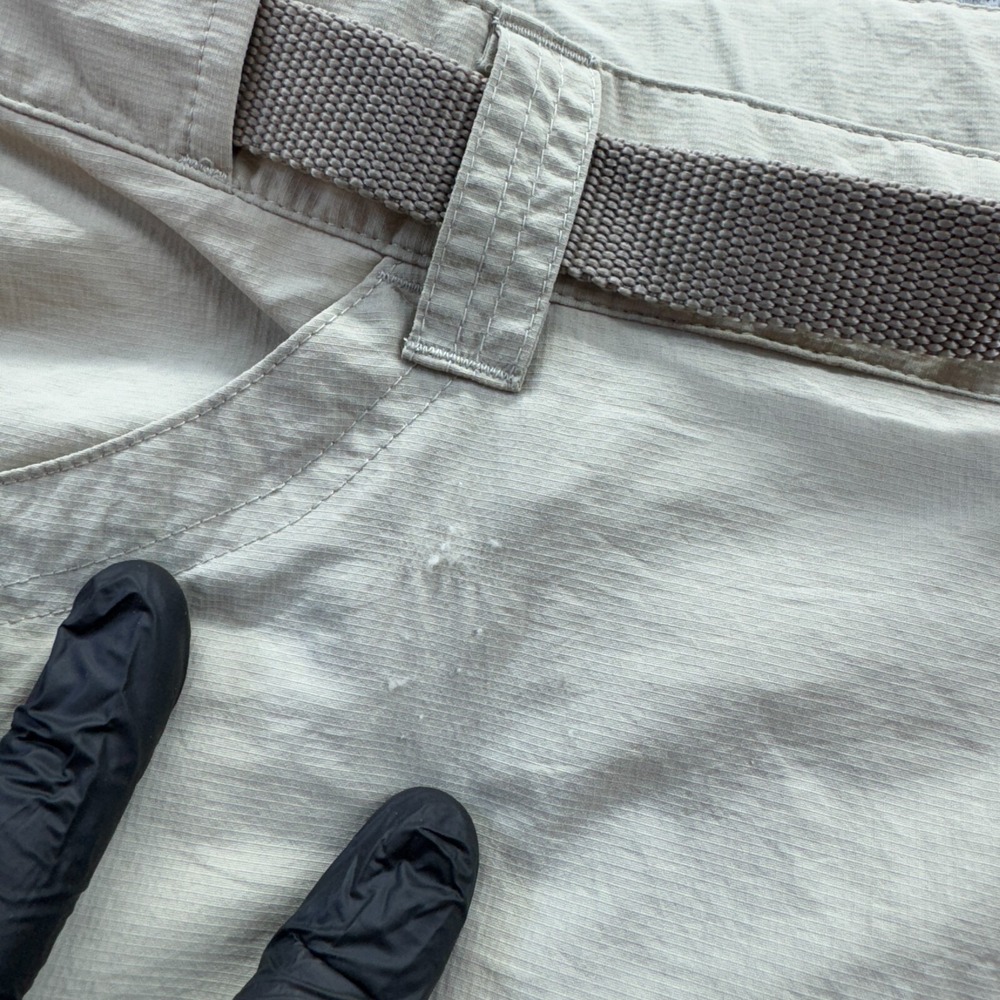 Columbia Silver Ridge Convertible Pants Men 40x29 Belted Hiking Cargo Beige Work - Picture 7 of 12